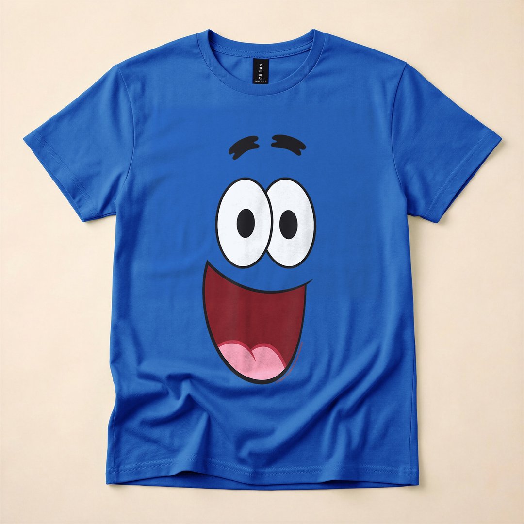 SpongeBob Patrick Smiling Face Halloween Costume T-Shirt - photo 4
