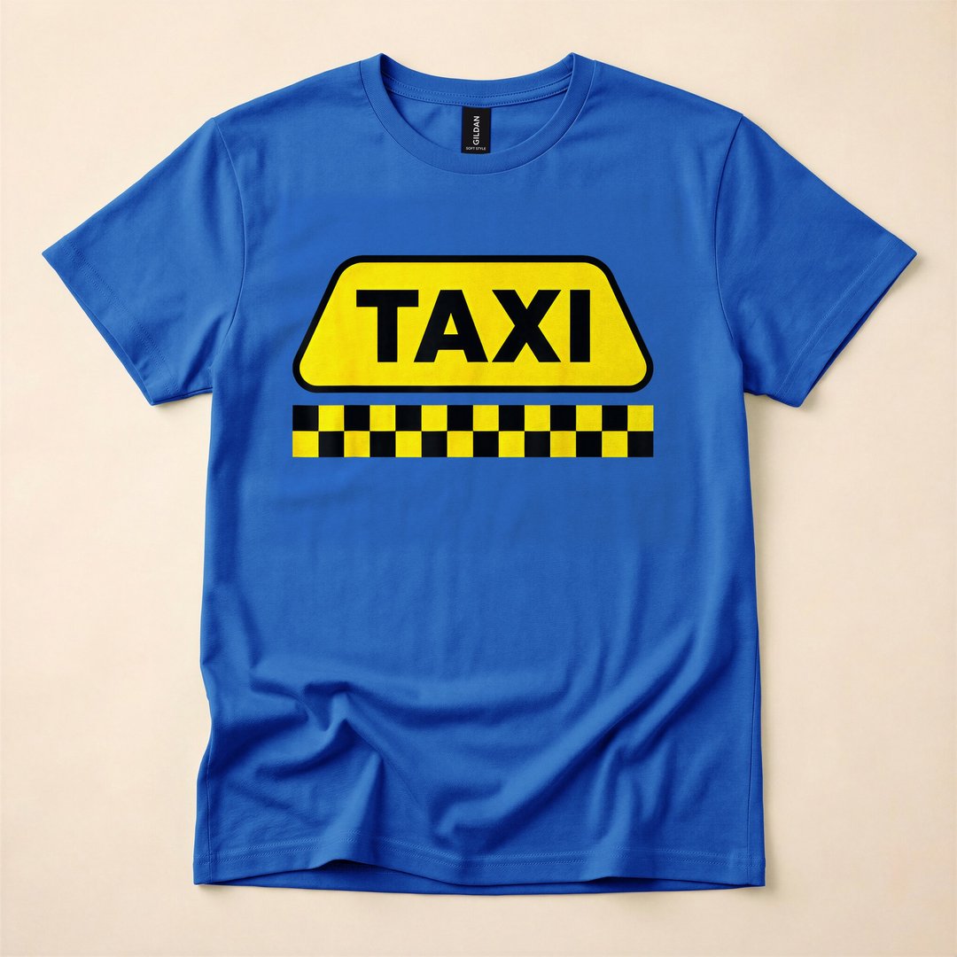 NYC Yellow Cab Taxi Driver Funny Halloween Costume T-Shirt - photo 3