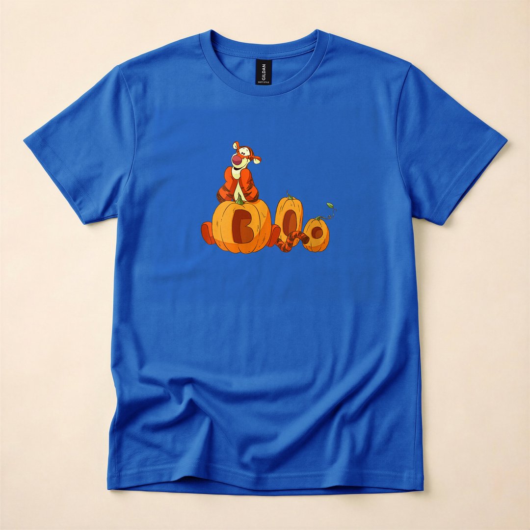 Tigger Boo Pumpkins Disney Halloween V-Neck T-Shirt - photo 4