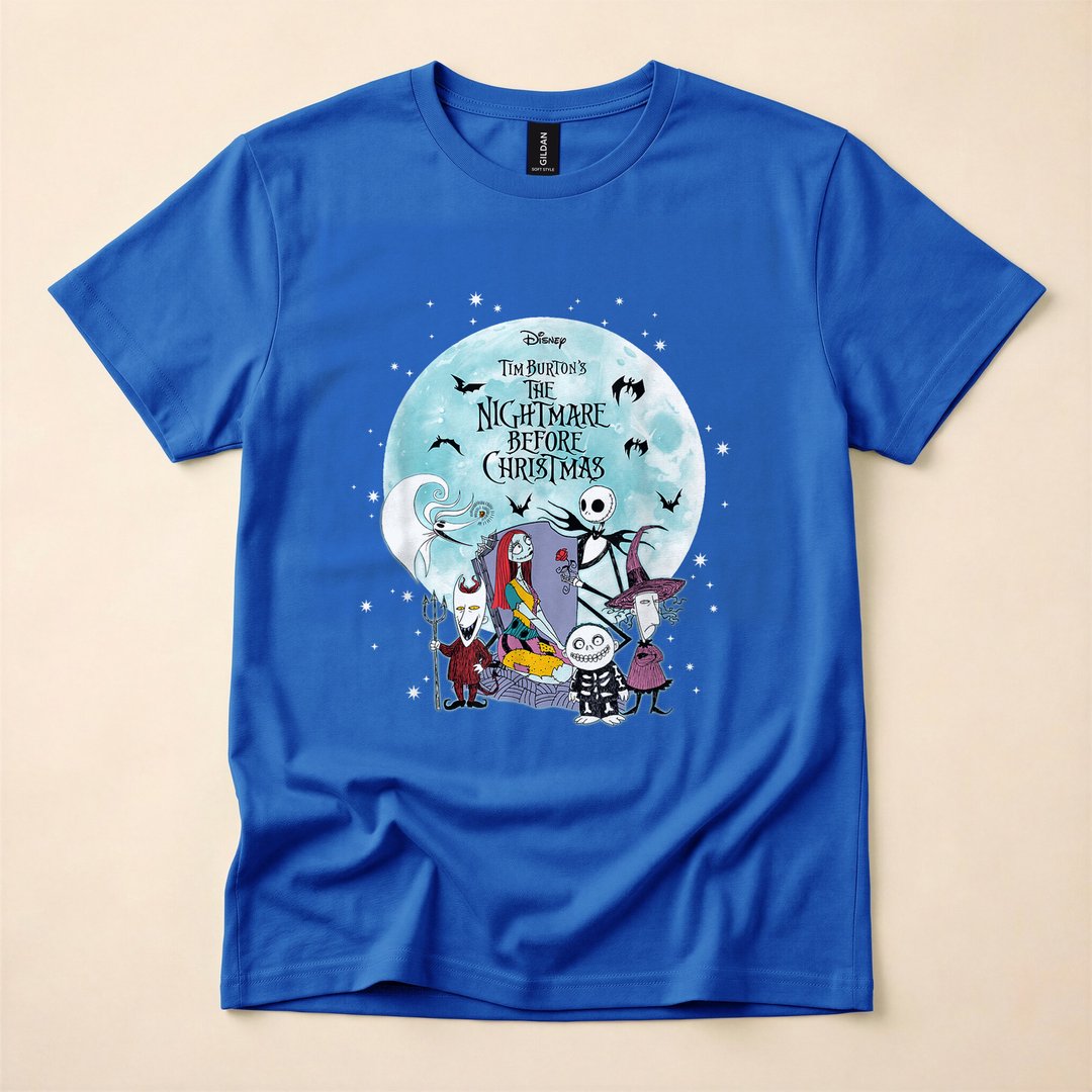 Jack Skellington and Friends Nightmare Before Christmas T-Shirt - photo 3