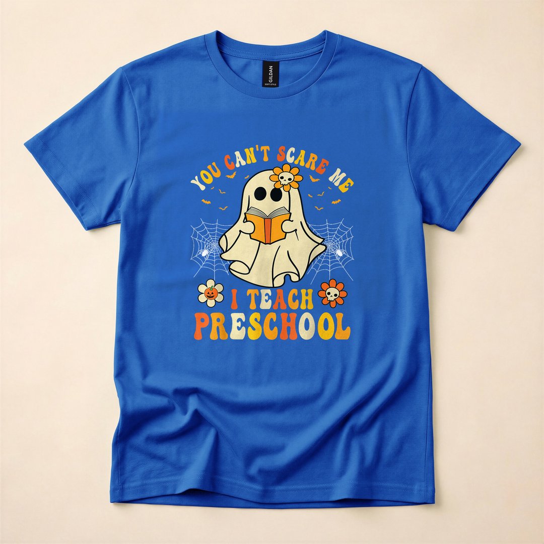 You Can't Scare Me I Teach Preschool Ghost T-Shirt - photo 3
