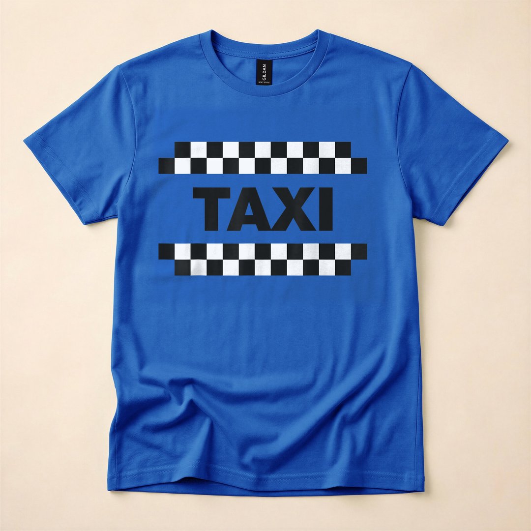 NYC Yellow Taxi Cab Funny Halloween Costume T-Shirt - photo 4