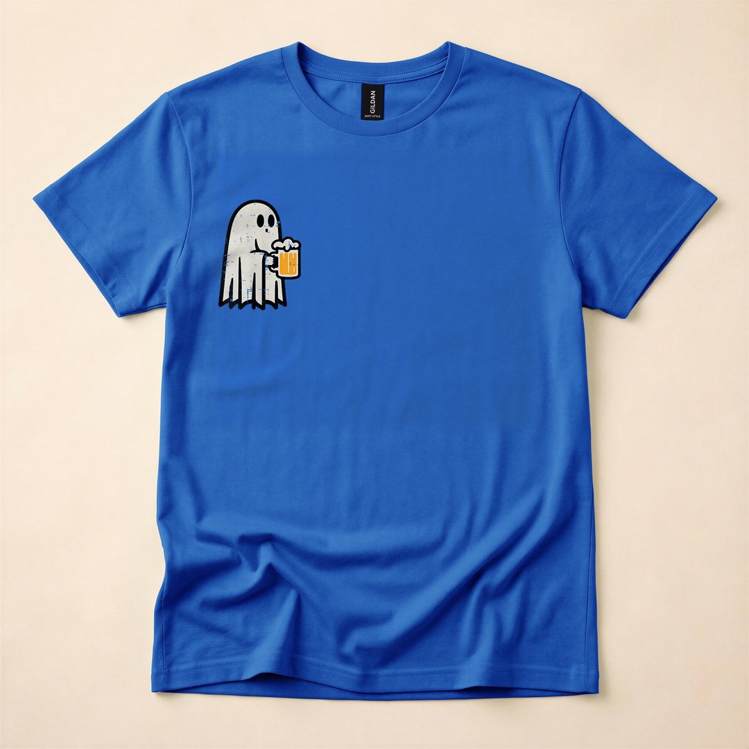 Lazy Ghost Costume Funny Halloween Party T-Shirt - photo 3