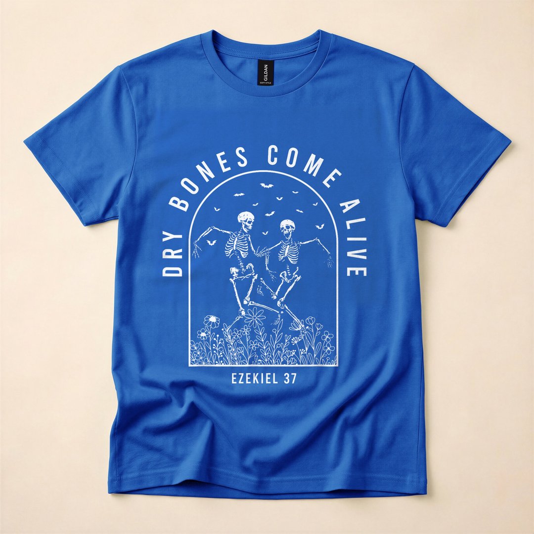 Dancing Skeleton Dry Bones Come Alive Halloween T-Shirt - photo 3