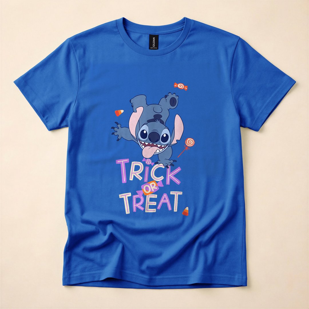 Lilo and Stitch Halloween Trick or Treat T-Shirt - photo 3