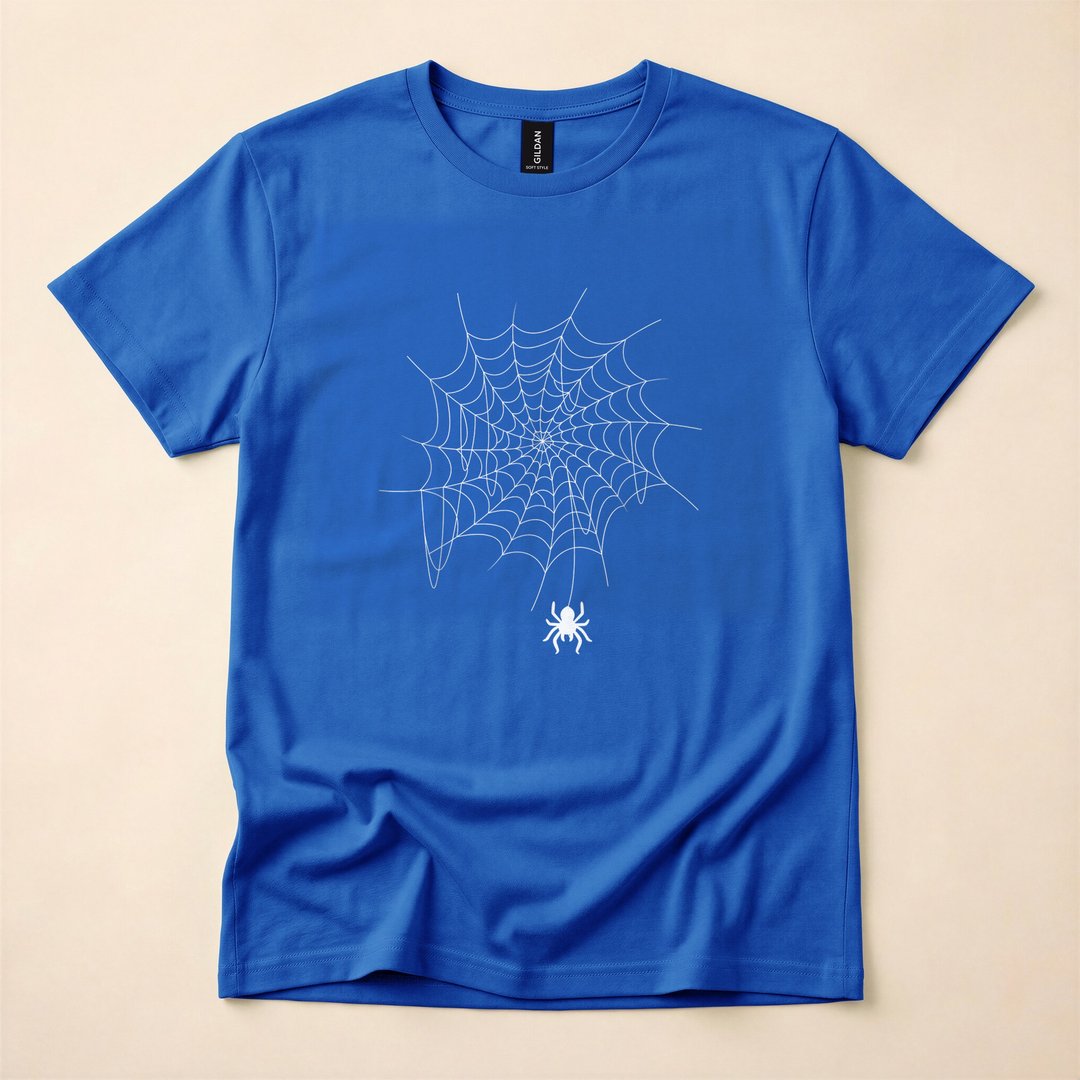 Spider Web Lazy DIY Halloween Costume Spooky T-Shirt - photo 3