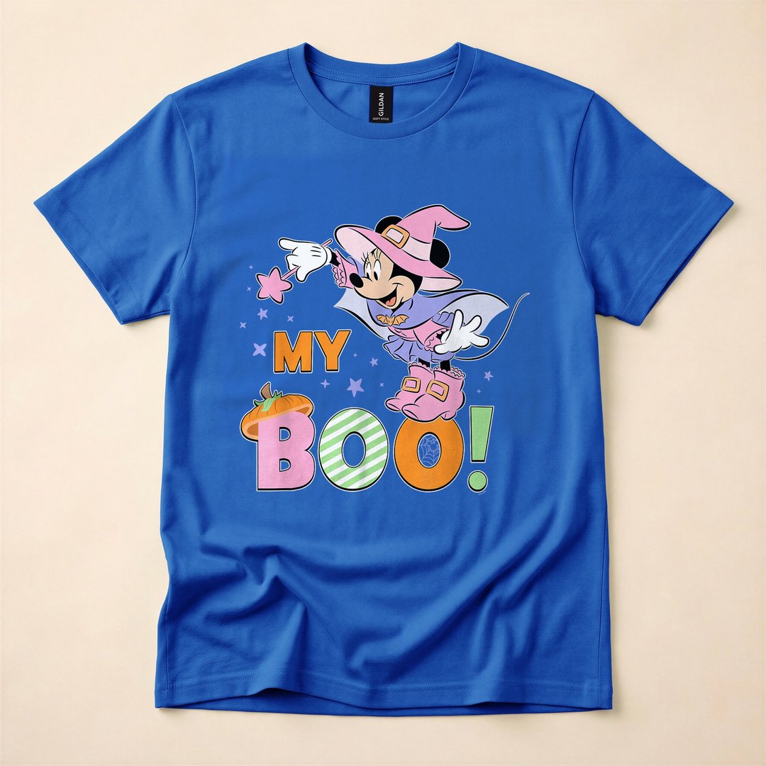 Minnie Mouse My Boo Cute Halloween Couples T-Shirt - photo 3