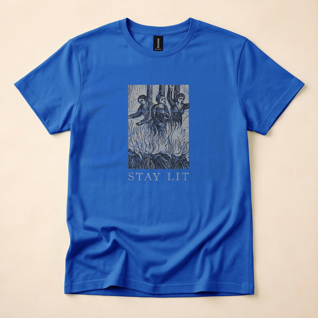 Occult Stay Lit Devil Witch Halloween T-Shirt - photo 3