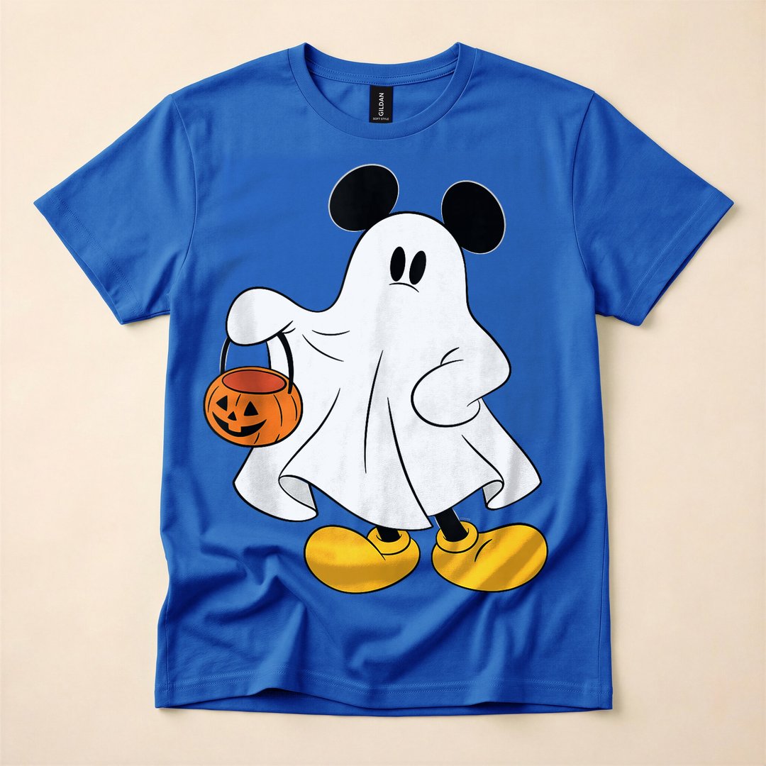 Mickey Mouse Ghost Halloween Trick-or-Treat T-Shirt - photo 3