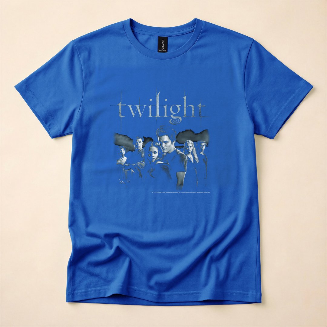 Twilight Moody Black And White Cast Vampire Movie T-Shirt - photo 3