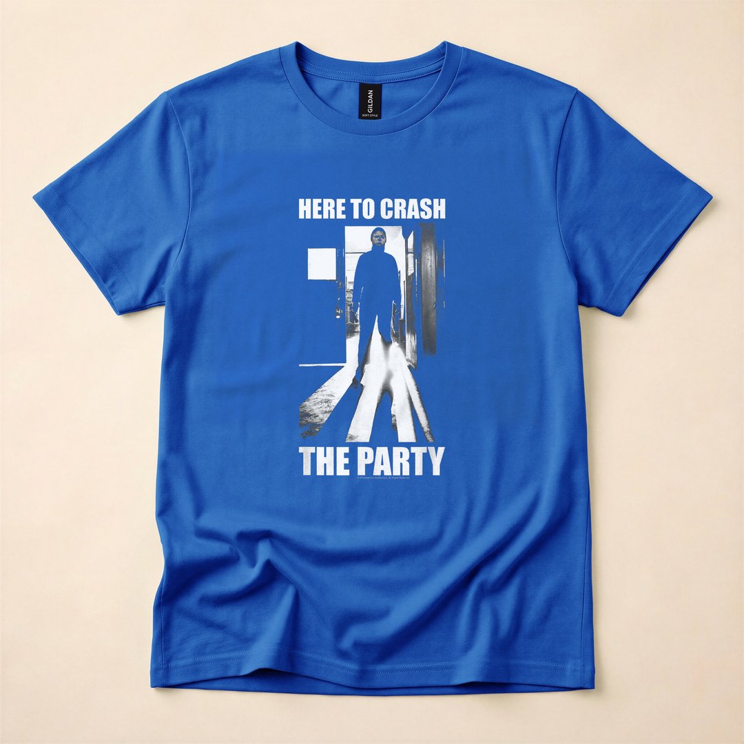 Michael Myers Here to Crash the Party Halloween T-Shirt - photo 3