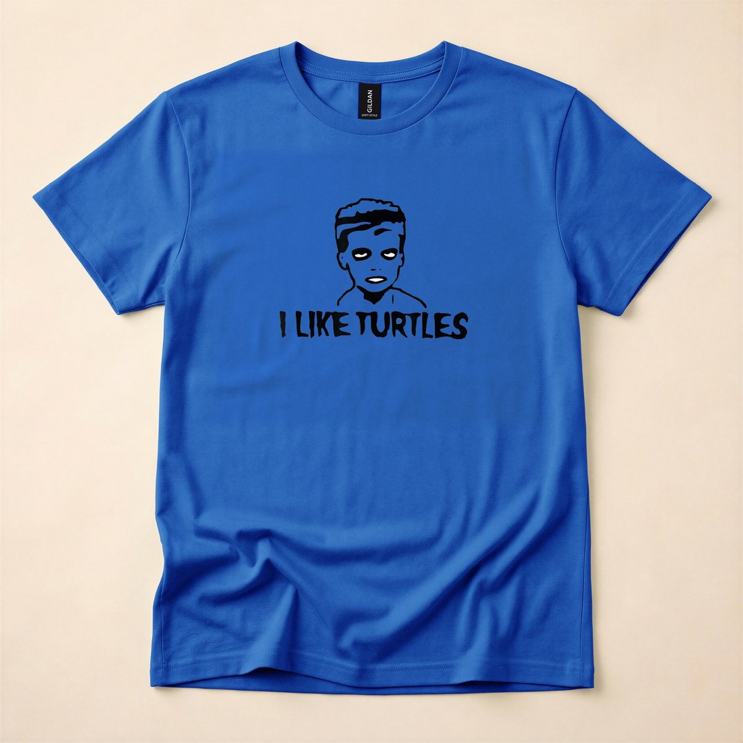 Johnathan the Zombie I Like Turtles Funny Halloween T-Shirt - photo 4