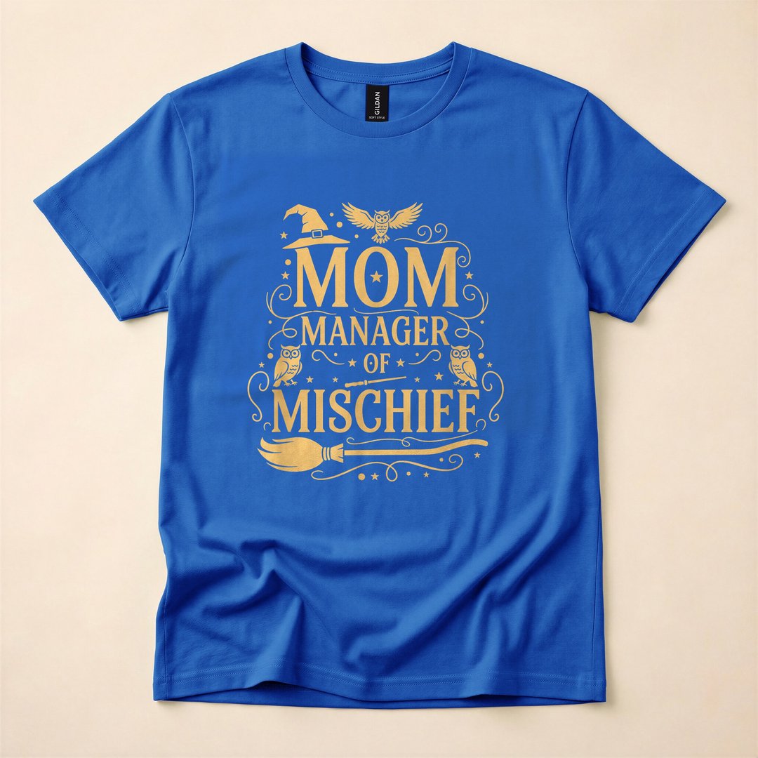 Magical Mom Manager of Mischief Halloween T-Shirt - photo 3