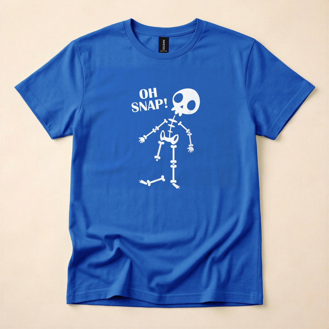 Oh Snap Broken Bones Funny Skeleton Injury T-Shirt - photo 3