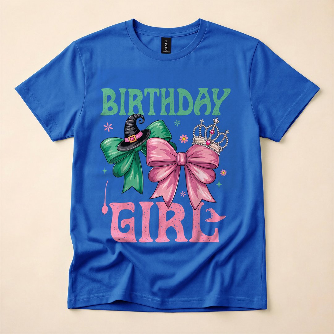 Birthday Witch Pink and Green Girls Halloween T-Shirt - photo 3