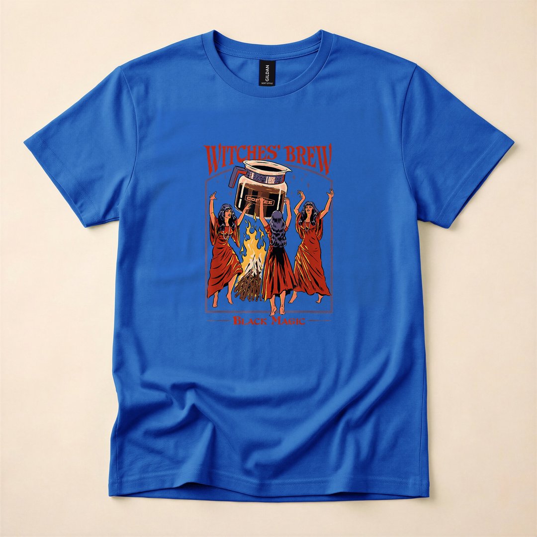 Steven Rhodes Witches' Brew Coffee Halloween T-Shirt - photo 3