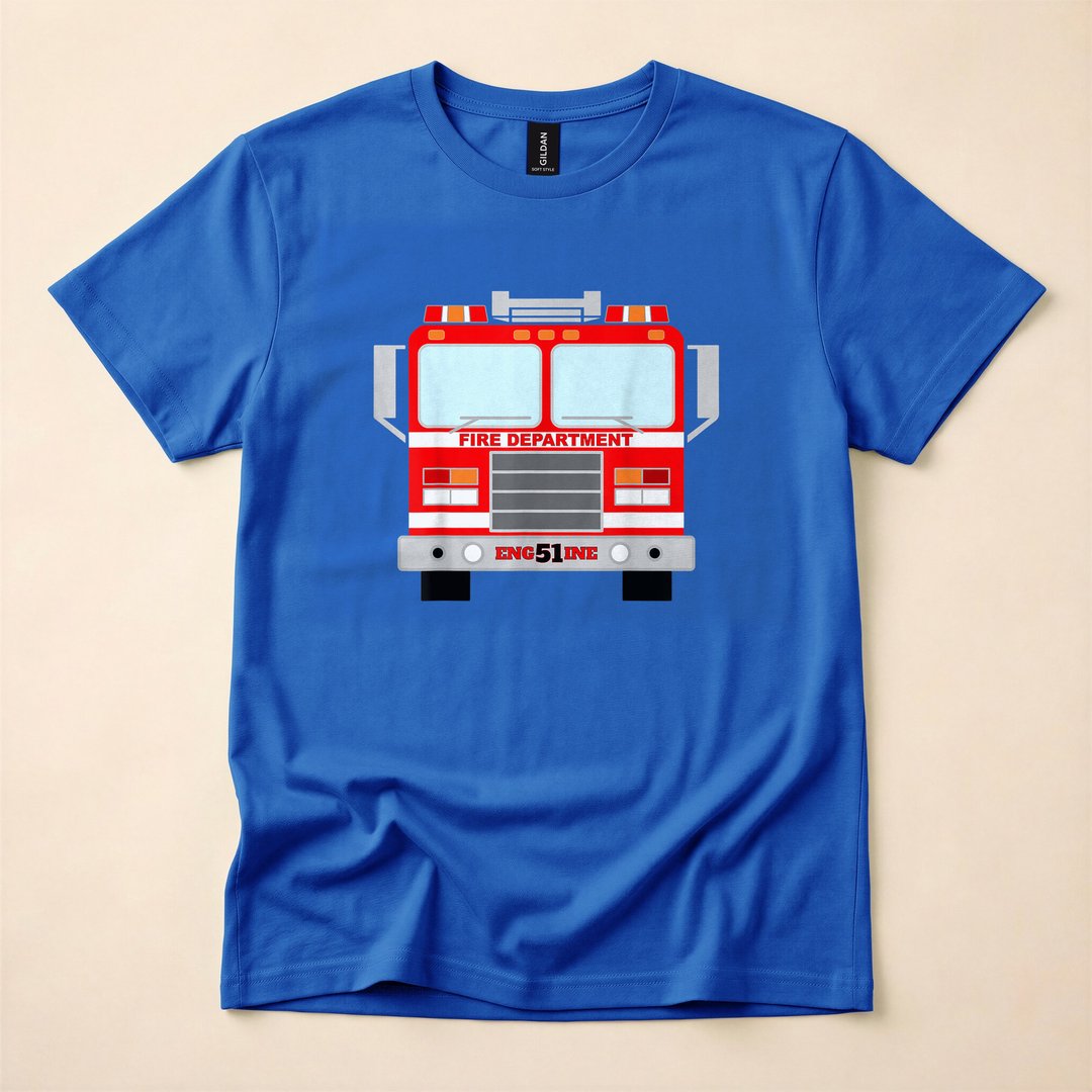 Pretend I'm a Fire Truck Funny Halloween Costume T-Shirt - photo 3