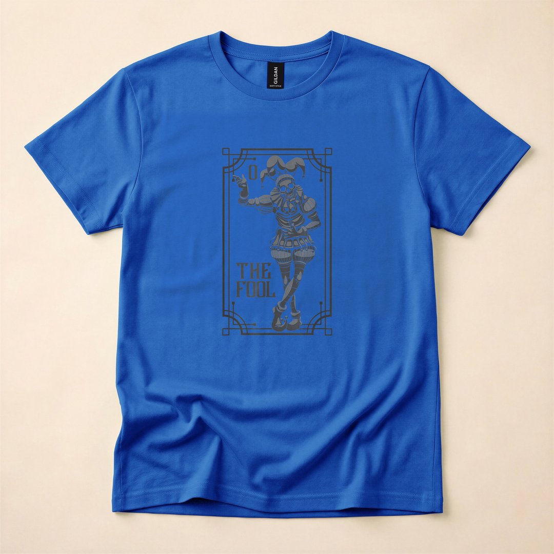 The Fool Tarot Card Occult Horror Halloween T-Shirt - photo 3