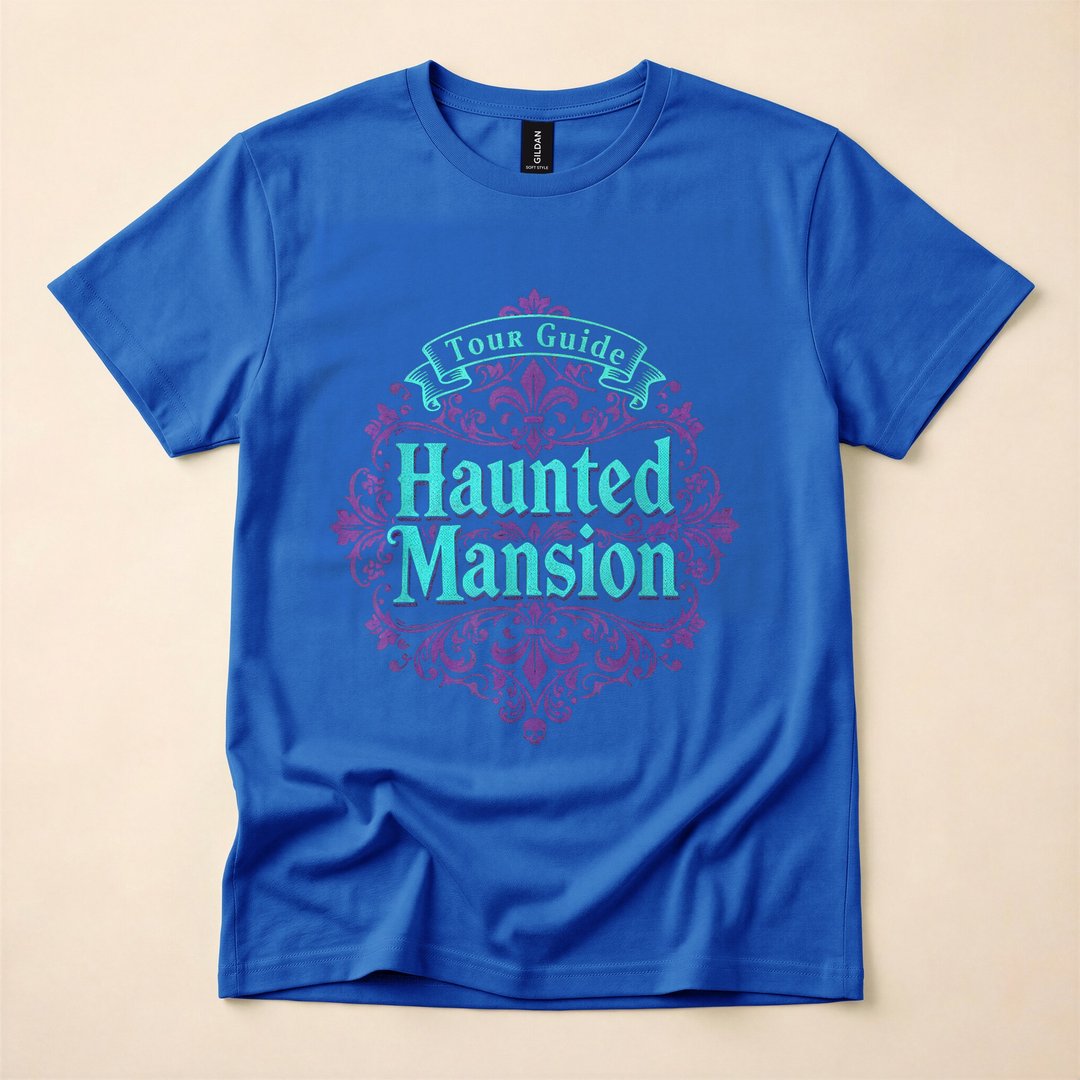 Haunted Mansion Tour Guide Spooky Halloween T-Shirt - photo 3