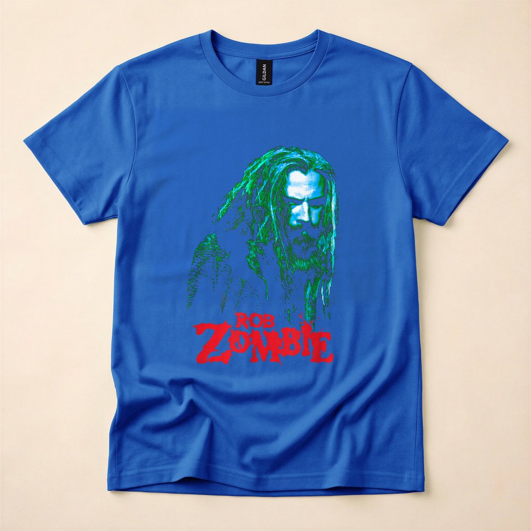 Rob Zombie Horror Rock Album Cover T-Shirt - photo 3