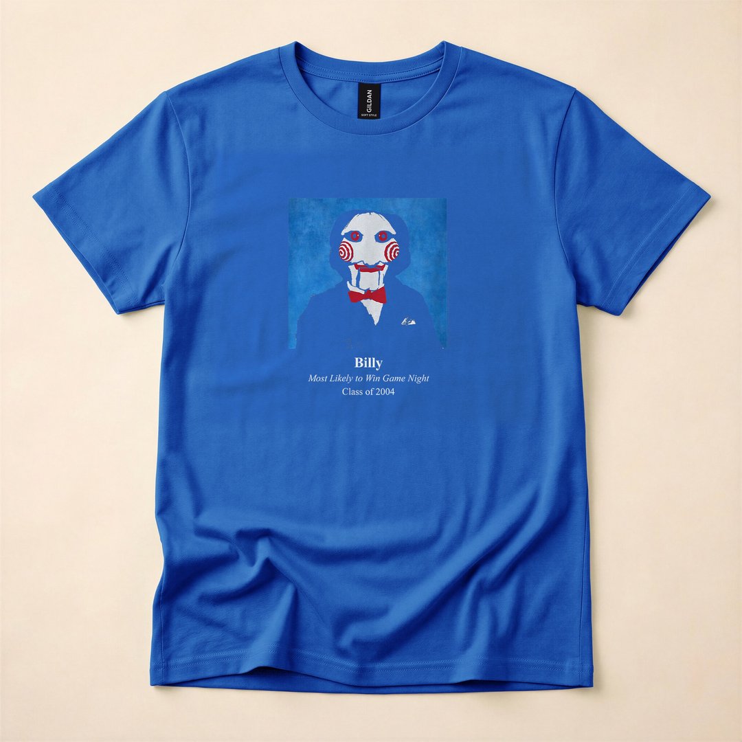 Saw Billy Most Likely To Win Game Night Horror T-Shirt - photo 3