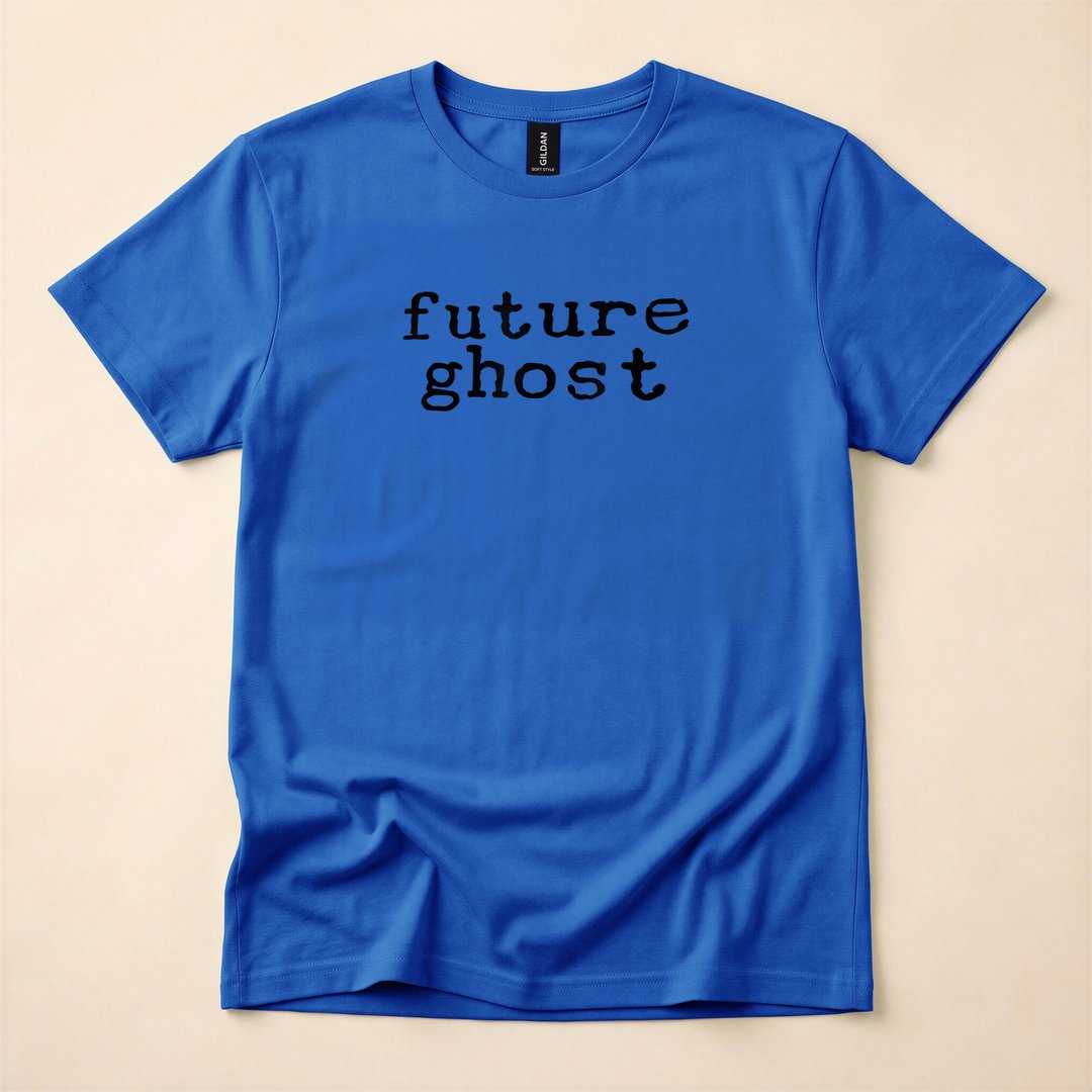 Future Ghost Minimalist Spooky Halloween T-Shirt - photo 4