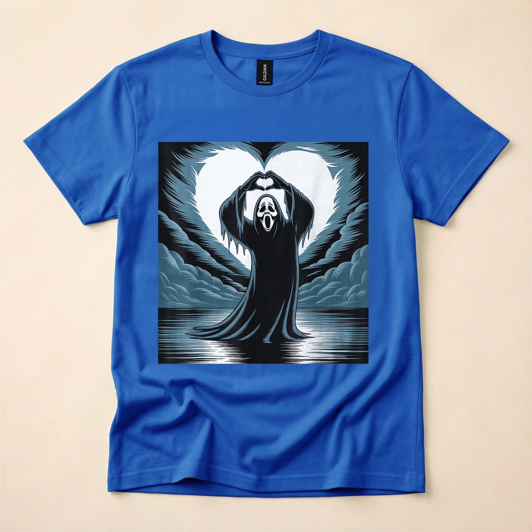 Spooky Season Ghost Scary Face Horror T-Shirt - photo 3