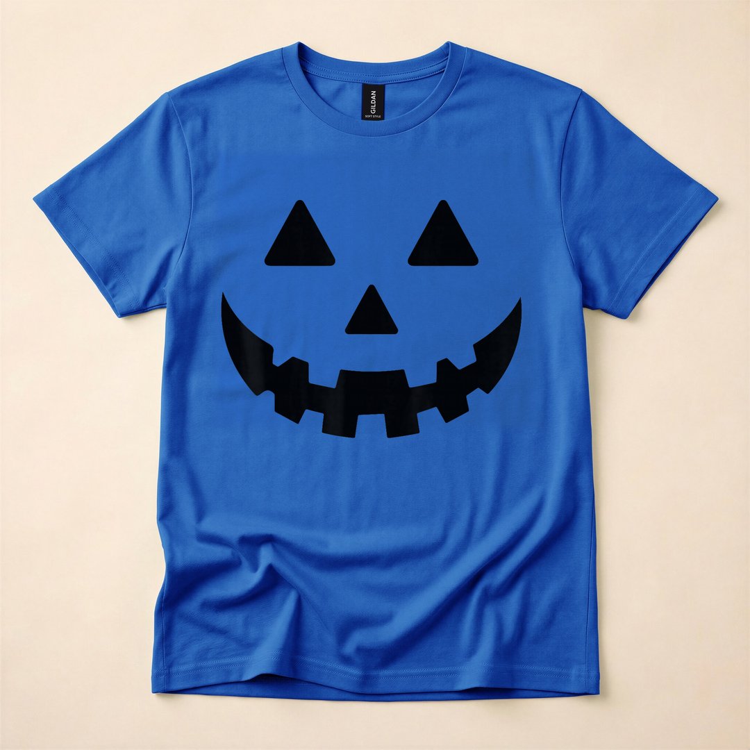 Vintage Jack-O-Lantern Face Pumpkin Halloween T-Shirt - photo 4