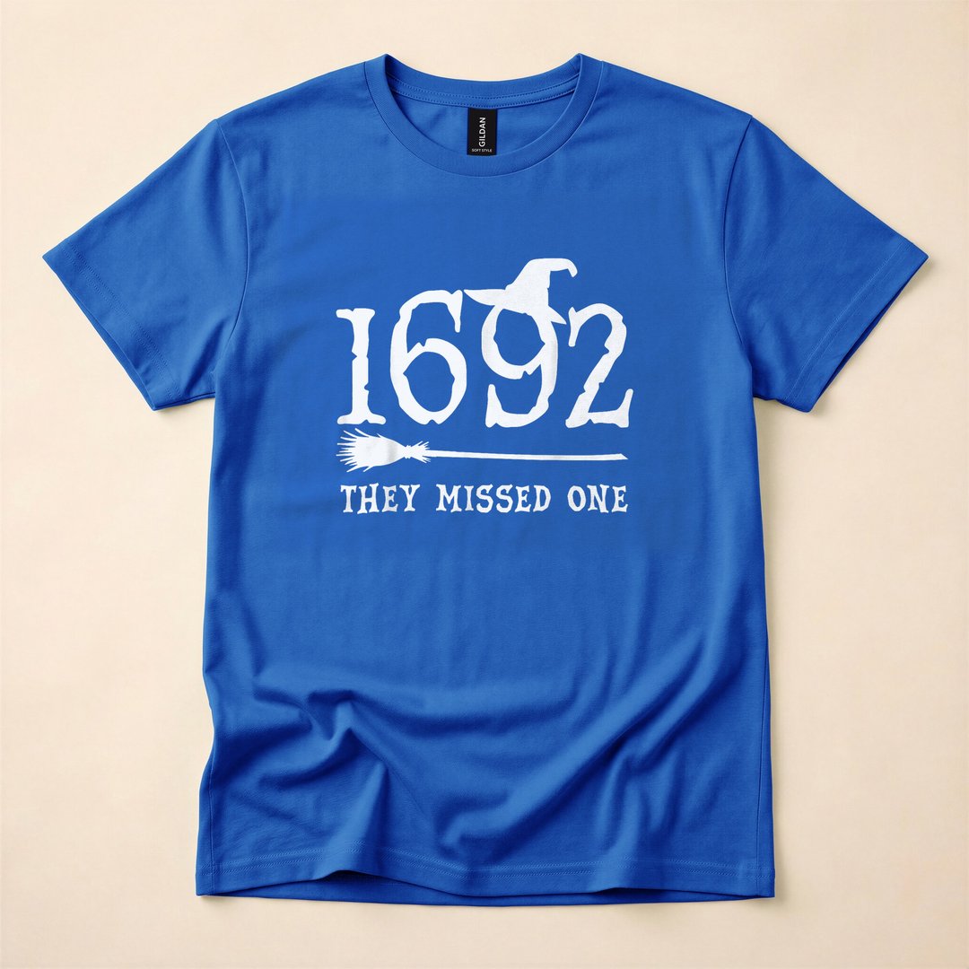 1692 They Missed One Salem Witch Trials T-Shirt - photo 3