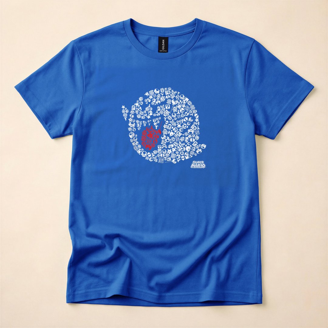 Super Mario Boo Ghost Iconic Portrait Nintendo T-Shirt - photo 3