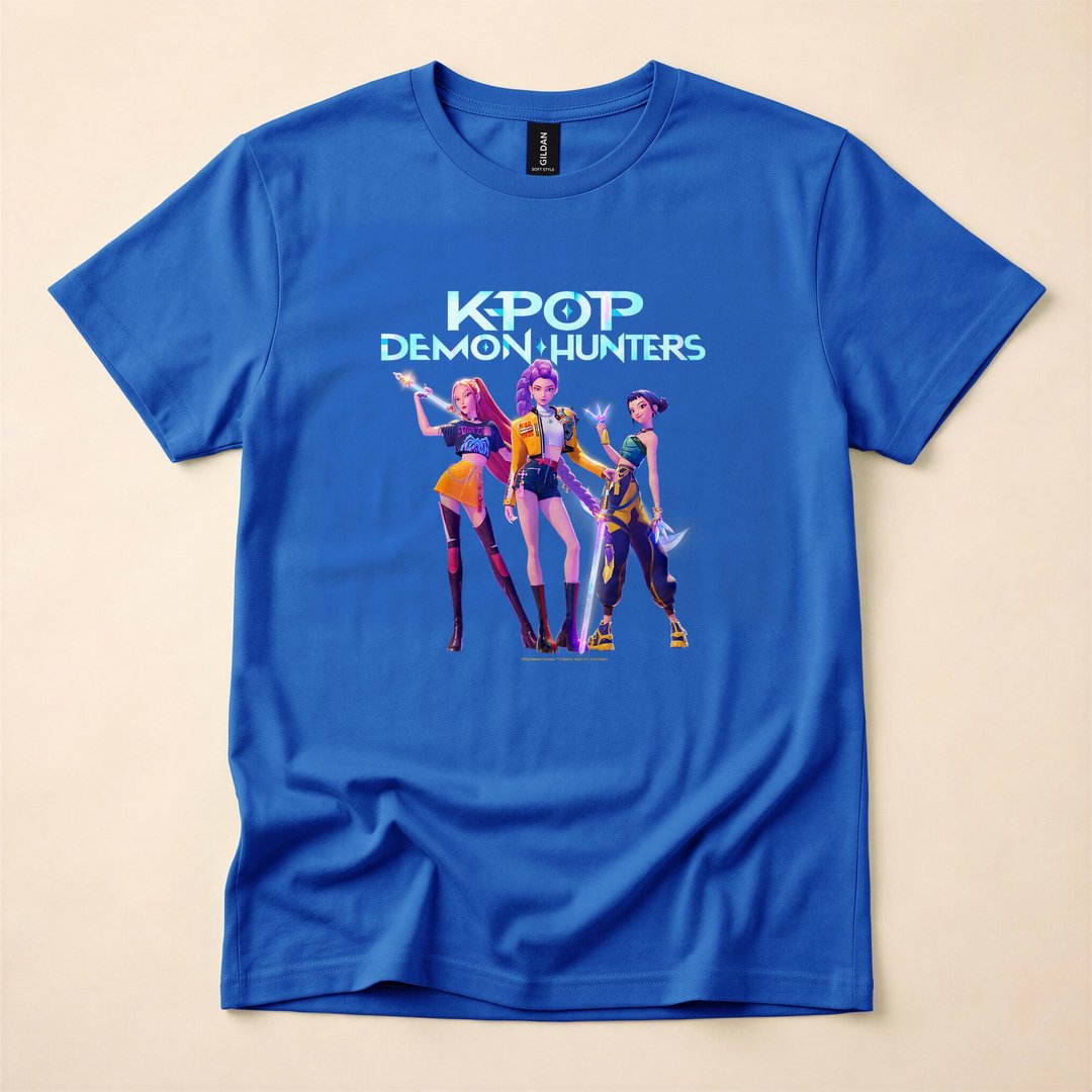 KPop Demon Hunters Huntrix Halloween Group T-Shirt - photo 3