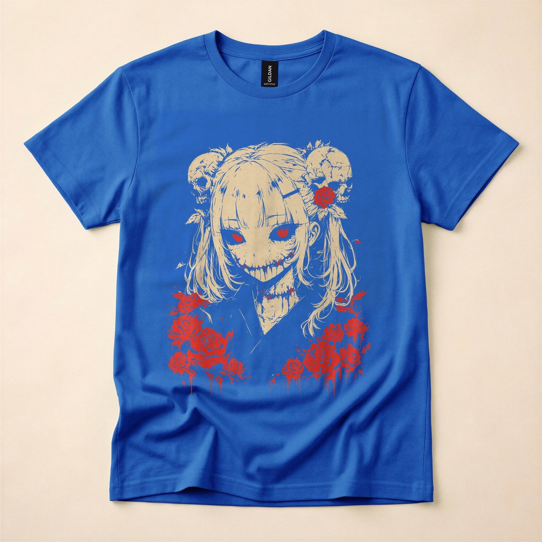 Horror Anime Creepy Kawaii Goth Manga T-Shirt - photo 3