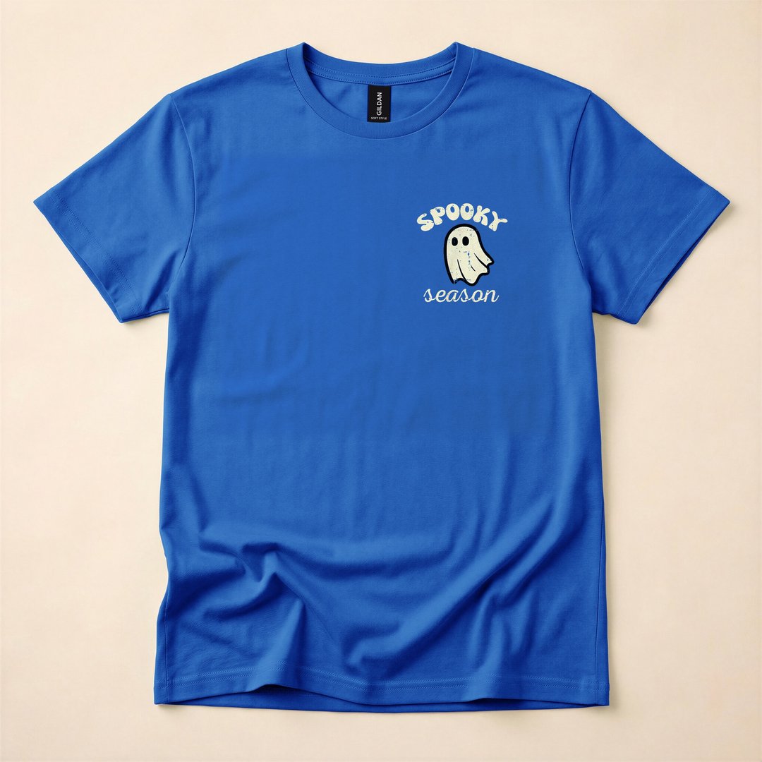 Pocket Ghost Spooky Season Halloween T-Shirt - photo 3