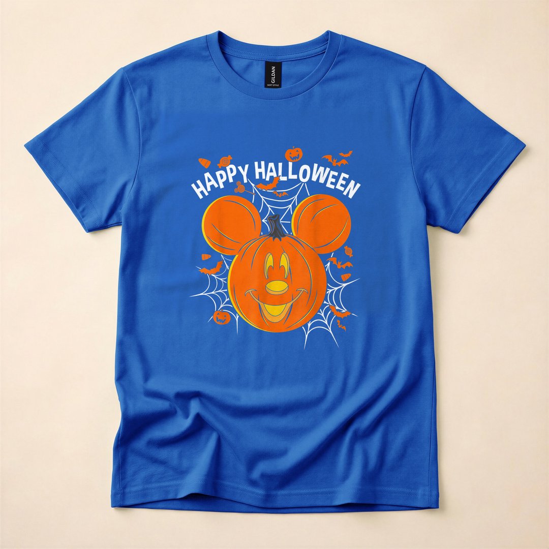 Disney Mickey Mouse Pumpkin Happy Halloween T-Shirt - photo 3