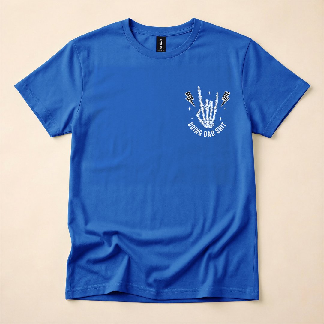 Doing Dad Stuff Funny Skeleton Bootleg Meme T-Shirt - photo 3