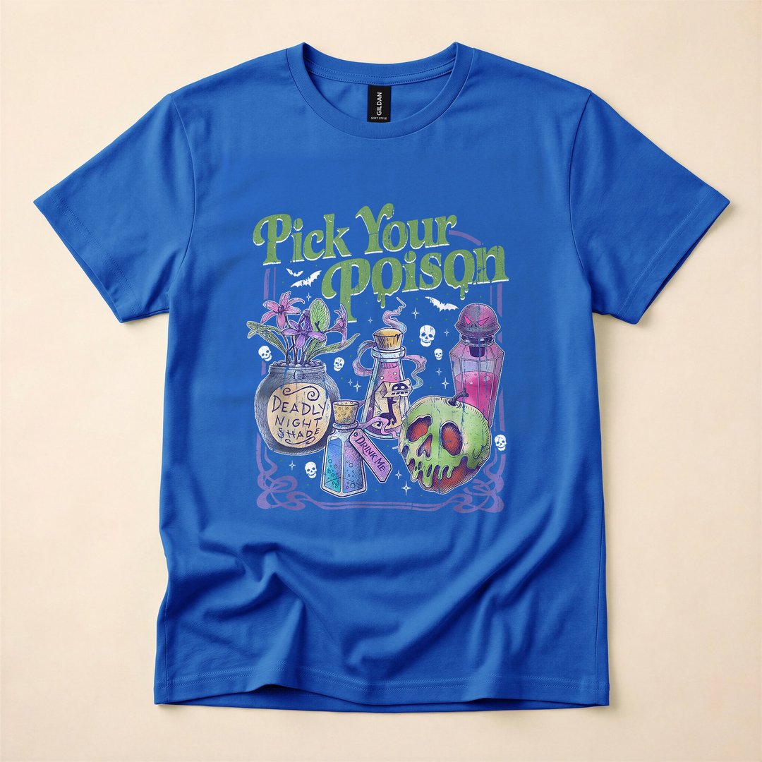 Pick Your Poison Vintage Halloween Princess T-Shirt - photo 3