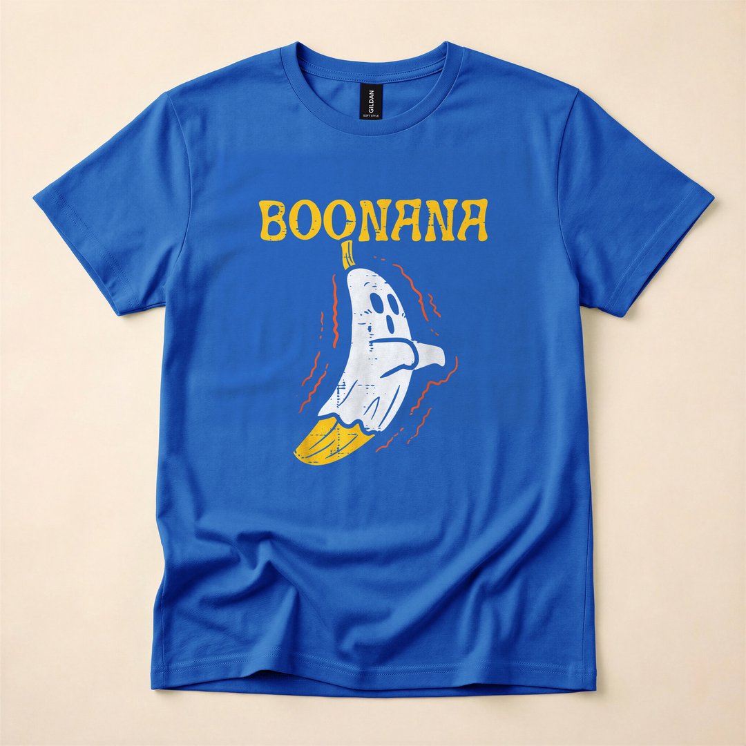 Boonana Cute Ghost Banana Halloween Costume T-Shirt - photo 3