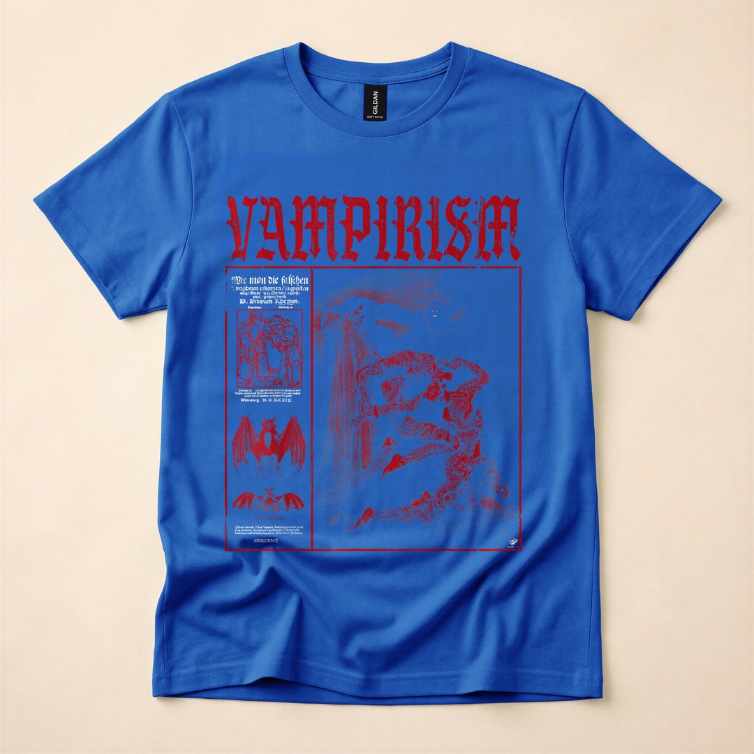 Dark Gothic Vampire Emo Y2K Occult Grunge T-Shirt - photo 3