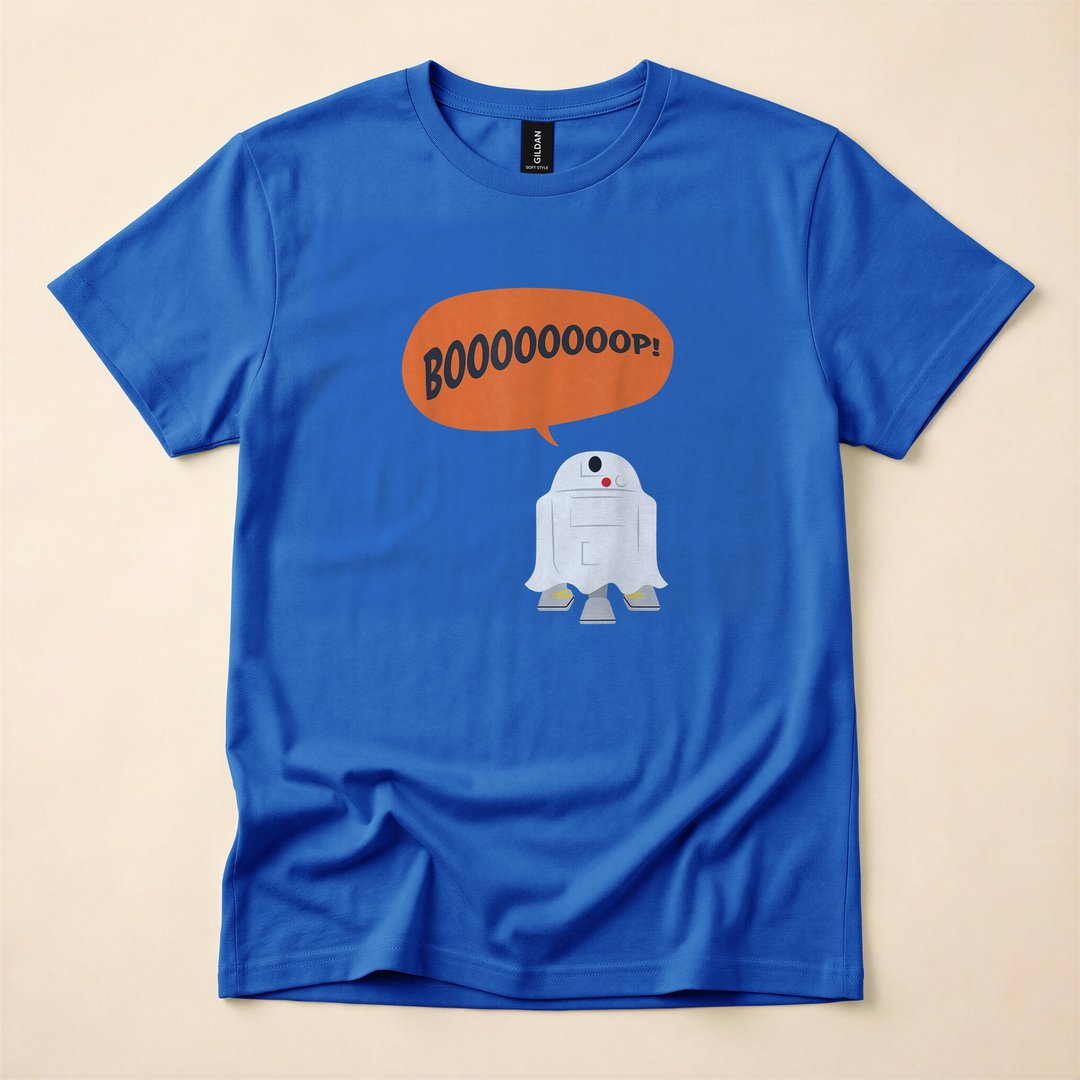 R2-D2 Ghost Costume Galactic Halloween T-Shirt - photo 3