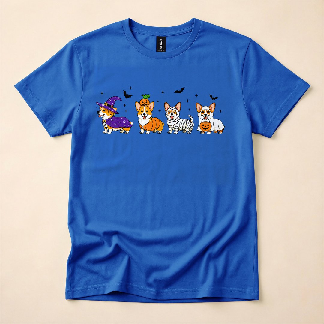 Spooky Corgi Funny Halloween Dog Lover T-Shirt - photo 4