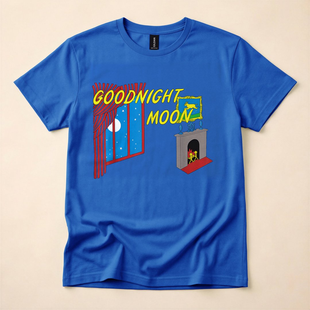 Goodnight Full Moon Halloween Costume T-Shirt, Spooky Season Graphic Tee Gift - photo 4