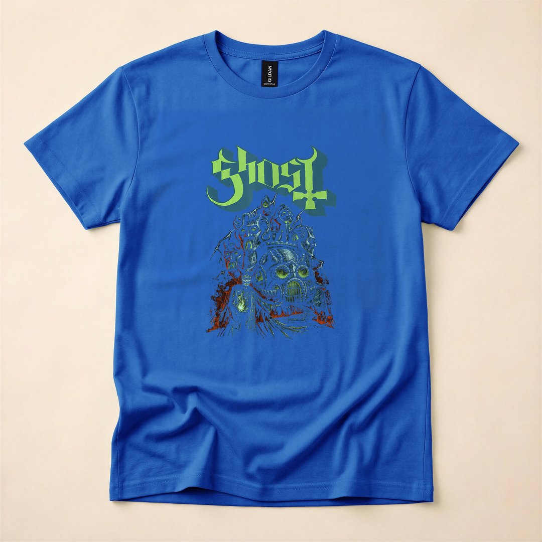 Ghost Band Ghoul Castle Spooky Halloween T-Shirt - photo 3