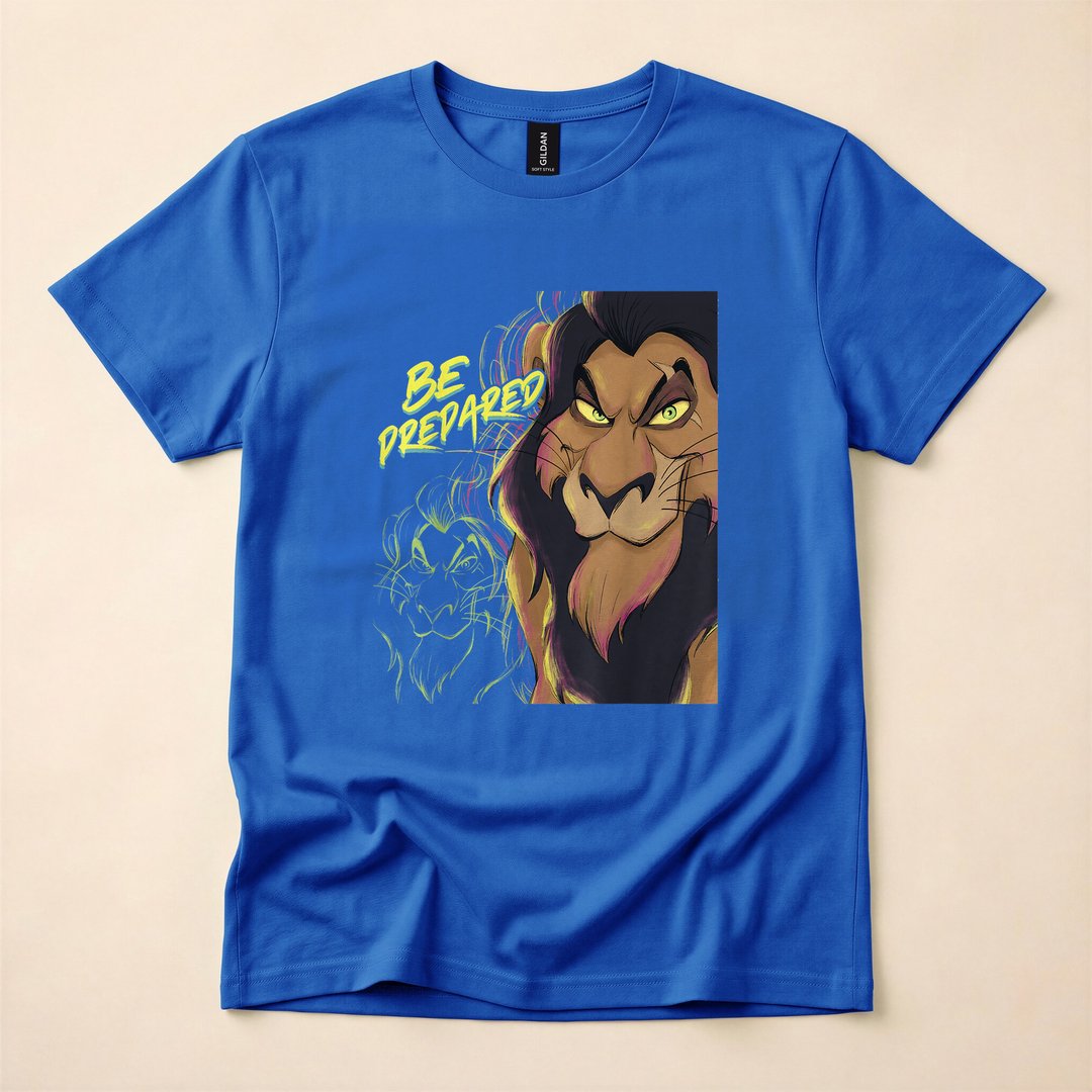 Lion King Scar Be Prepared Villains Halloween T-Shirt - photo 3