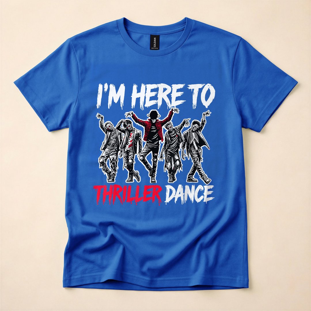 I'm Just Here to Thriller Dance Zombie Party T-Shirt - photo 3