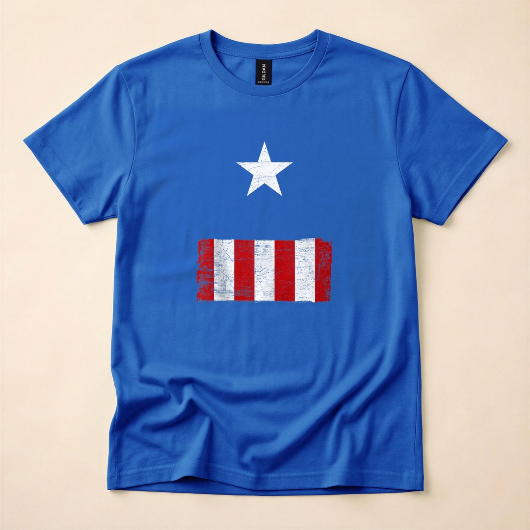 Captain America Halloween Costume T-Shirt - photo 4