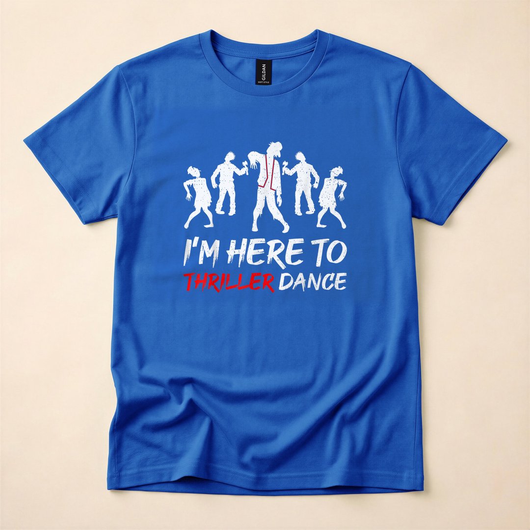 Here to Do the Thriller Dance Funny Halloween T-Shirt - photo 3