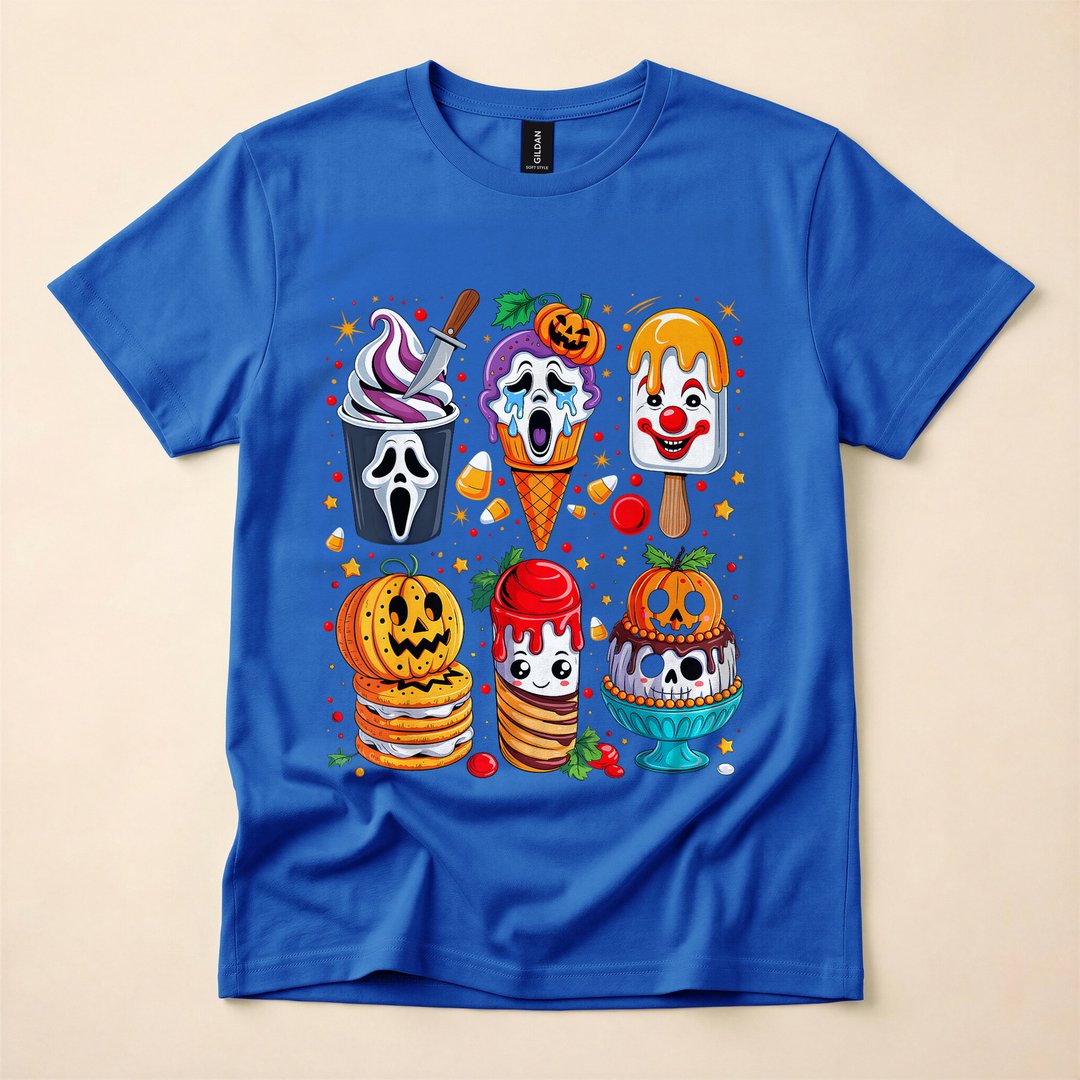 Horror Movie Popsicle Summerween Halloween T-Shirt - photo 3