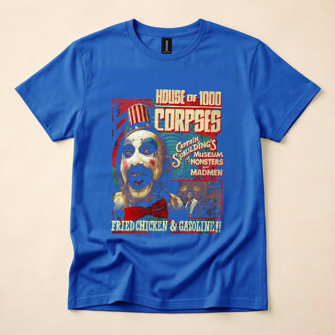 Rob Zombie Captain Spaulding Horror Clown Halloween T-Shirt - photo 3