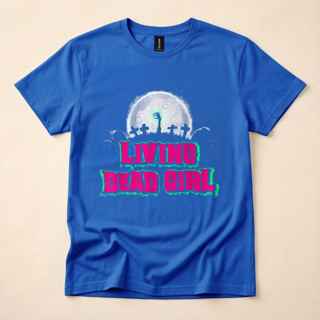 Living Dead Girl Zombie Horror Halloween T-Shirt - photo 3