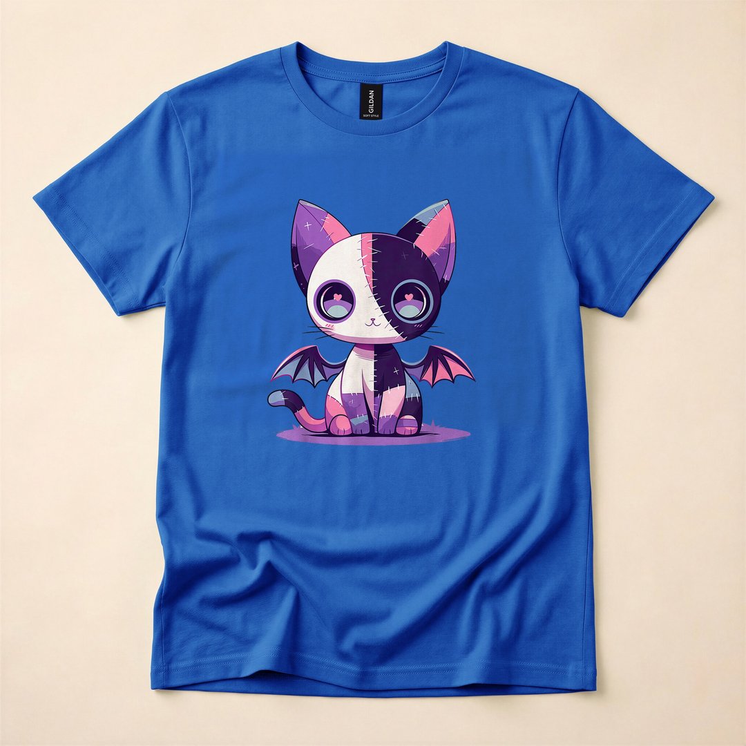 Pastel Goth Creepy Cute Witchy Zombie Cat T-Shirt - photo 3